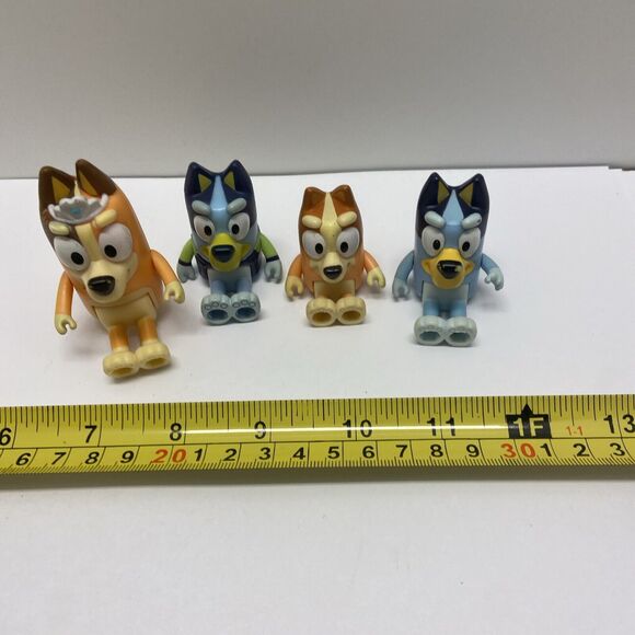 Bluey and Friends Bingo Orange Dog Posable Figure Lot of 4 - Picture 2 of 4